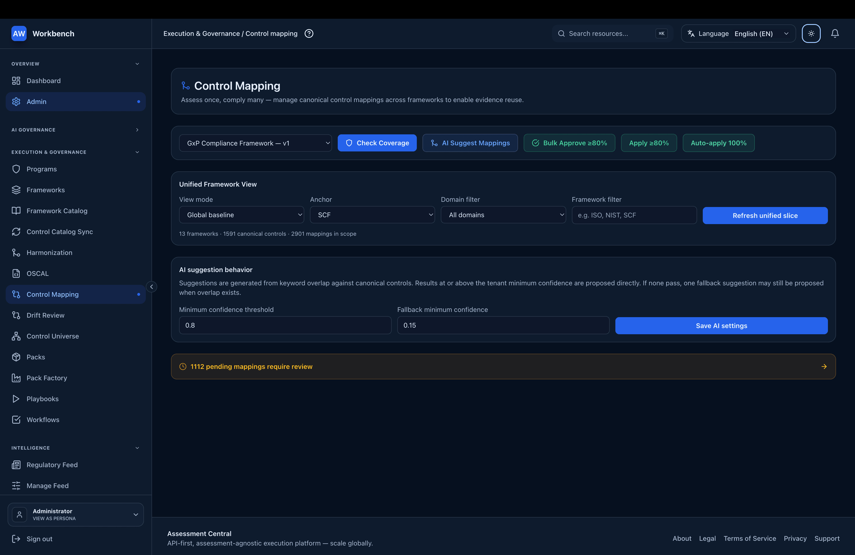 GRACE — cross-framework control mapping